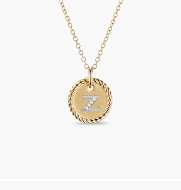 New Fashion David Yurman Letter Necklace 052