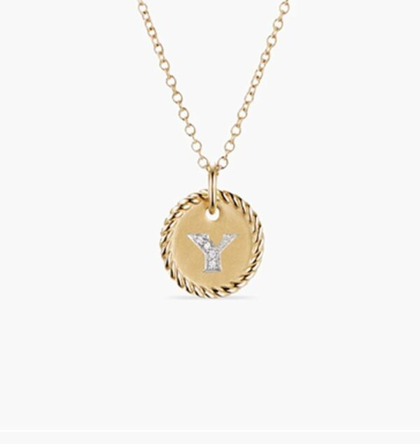 New Fashion David Yurman Letter Necklace 051