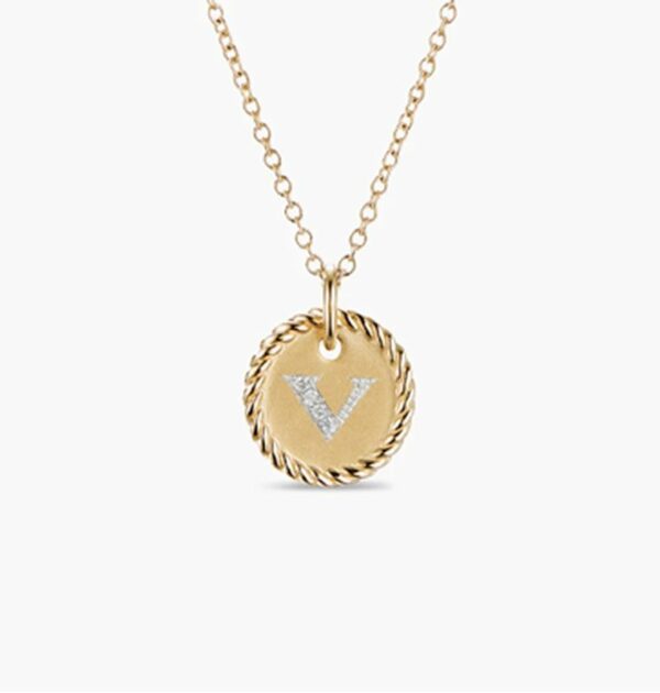 New Fashion David Yurman Letter Necklace 048