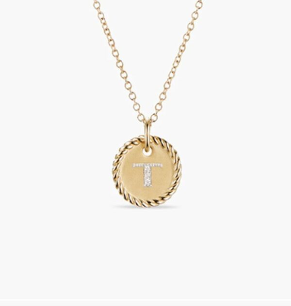 New Fashion David Yurman Letter Necklace 046