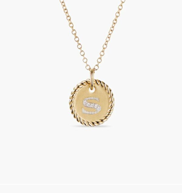 New Fashion David Yurman Letter Necklace 045