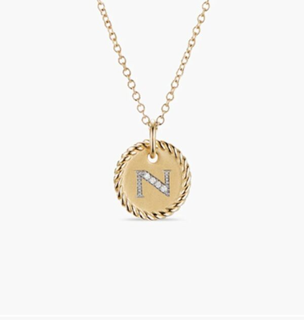 New Fashion David Yurman Letter Necklace 040