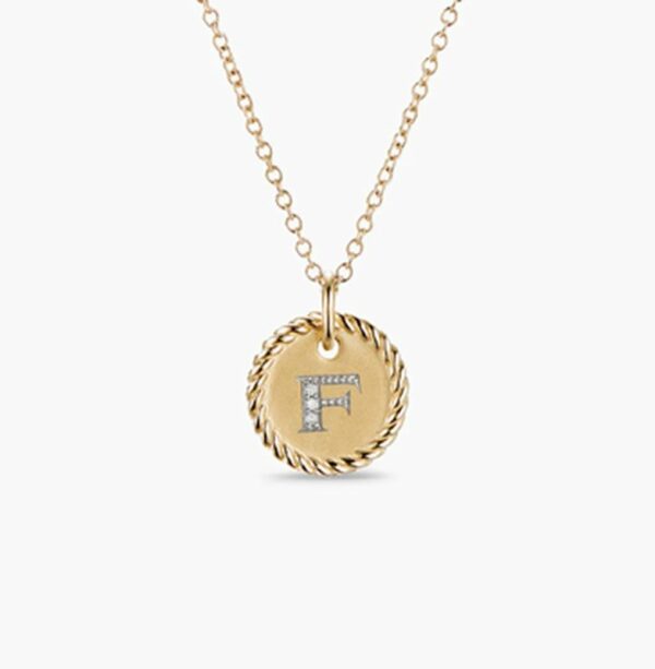 New Fashion David Yurman Letter Necklace 032