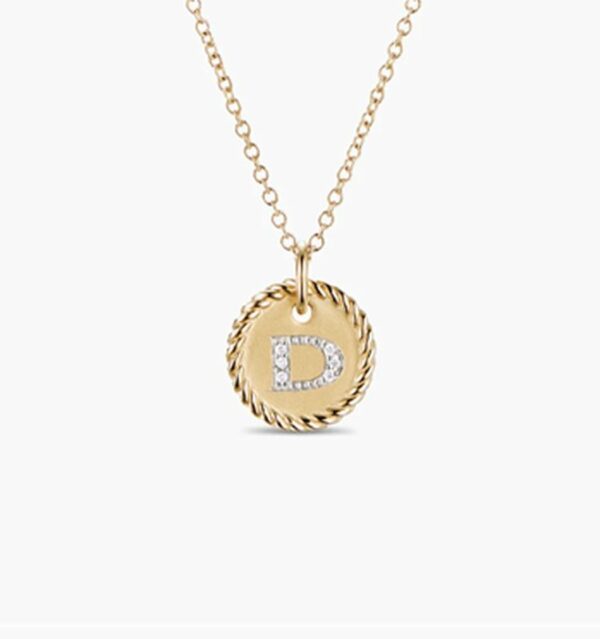 New Fashion David Yurman Letter Necklace 030