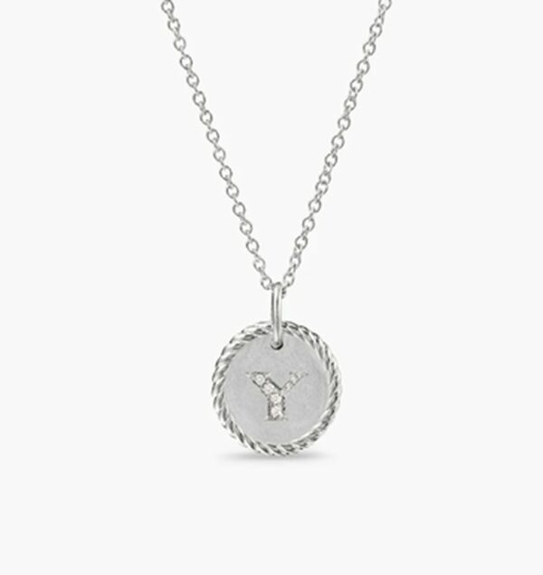 New Fashion David Yurman Letter Necklace 025