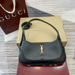 New Collection Fashion GG Jackie Slim Small Black Shoulder Bag KK04850