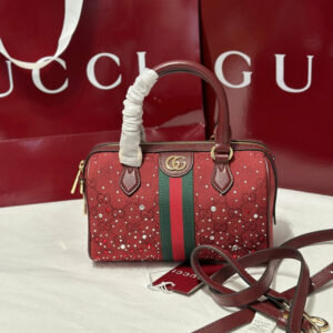 New Collection Fashion GG Ophidia Crystals Small Boston Bag KK04150