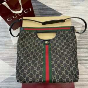 New Collection Fashion GG Giglio Large Tote Bag in Green for Men KK047507