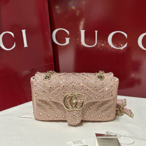 New Collection Fashion GG Marmont Crystals Small Shoulder Bag KK04450