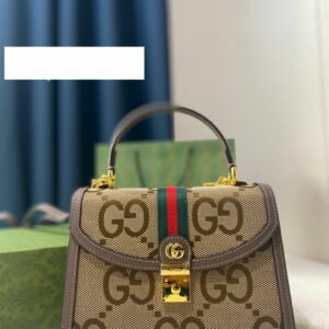 New Collection Fashion Bag GG Jumbo Canvas Ophidia Top Handle Bag GG280