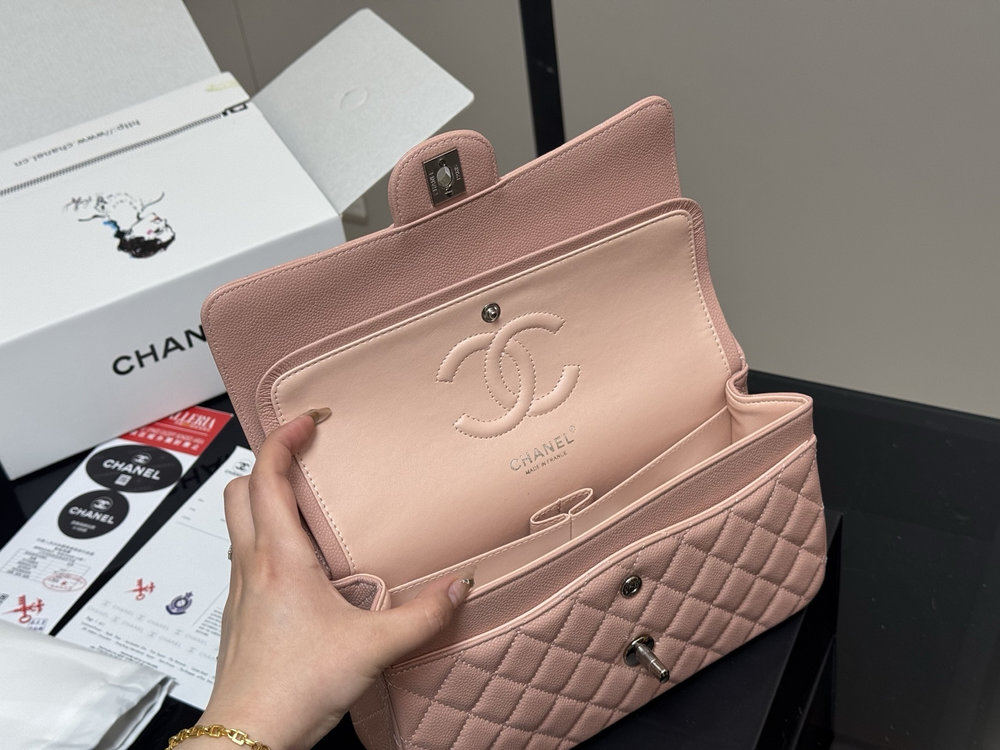 New Collection Fashion Bag CN Classic Medium Flap Bag Light Pink CH016 New Collection Fashion Bag CN Classic Medium Flap Bag Light Pink CH016