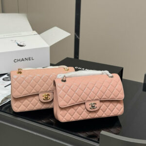 New Collection Fashion Bag CN Classic Medium Flap Bag Light Pink CH016