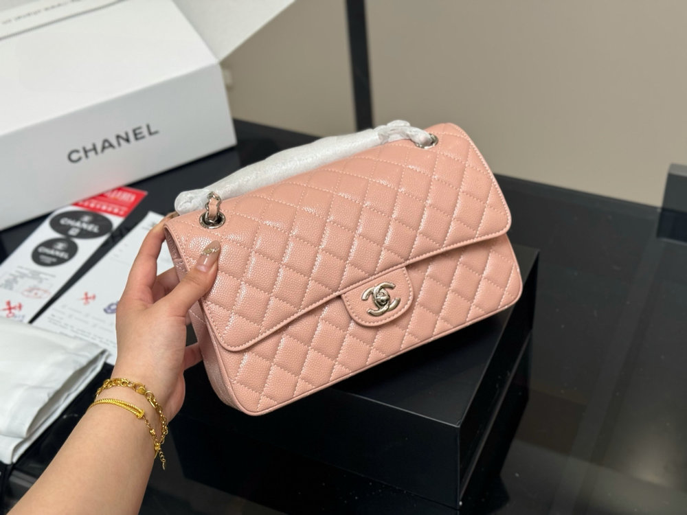 New Collection Fashion Bag CN Classic Medium Flap Bag Light Pink CH016 New Collection Fashion Bag CN Classic Medium Flap Bag Light Pink CH016