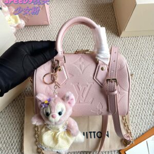 New Collection Fashion Bag LV Speedy Bandoulière 20 ‘Pink’ LV690