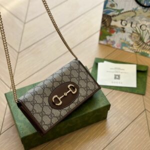 New Collection Fashion Bag GG Horsebit 1955 Wallet With Chain GG296