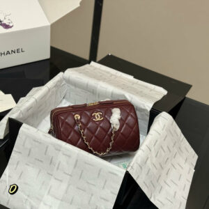 New Collection Fashion Bag CN Bowling Bag Burgundy CH030