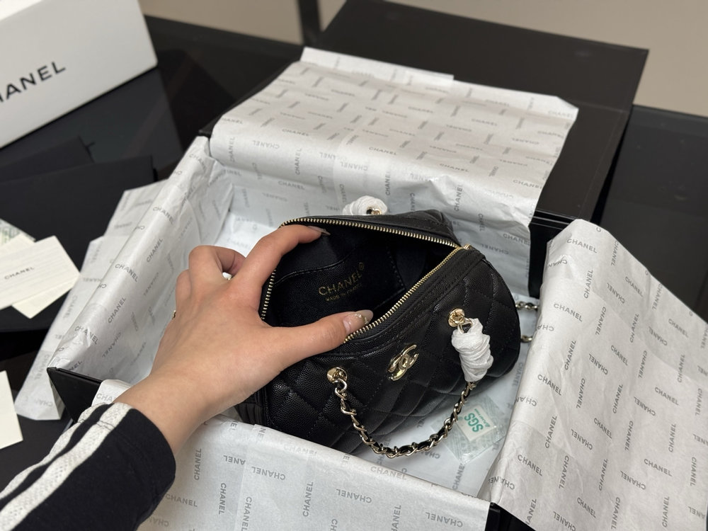 New Collection Fashion Bag CN Bowling Bag Black CH031 New Collection Fashion Bag CN Bowling Bag Black CH031