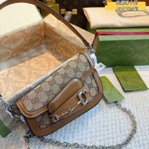 New Collection Fashion Bag GG Horsebit 1955 Shoulder Bag Flap Closure GG307