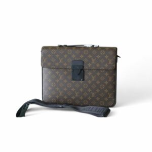 LV S-Lock Briefcase in Monogram Canvas for Men