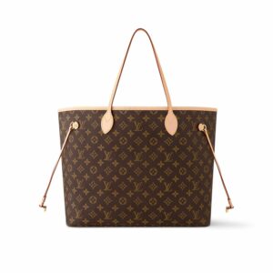 LV Neverfull GM Tote Bag Monogram Canvas Rose Ballerine Pink For Women