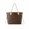 LV Neverfull GM Tote Bag Monogram Canvas Rose Ballerine Pink For Women
