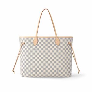LV Neverfull GM Tote Bag Damier Azur Canvas Beige For Women N41360