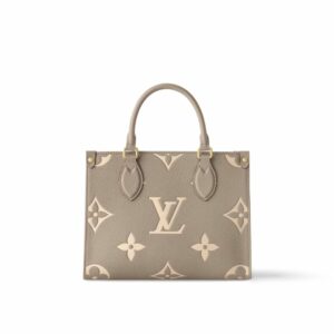 LV OnTheGo PM Bag Bicolor Light-Brown