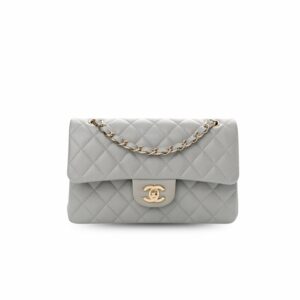 CN Classic Handbag Grey Gold Hardware For Women A01112