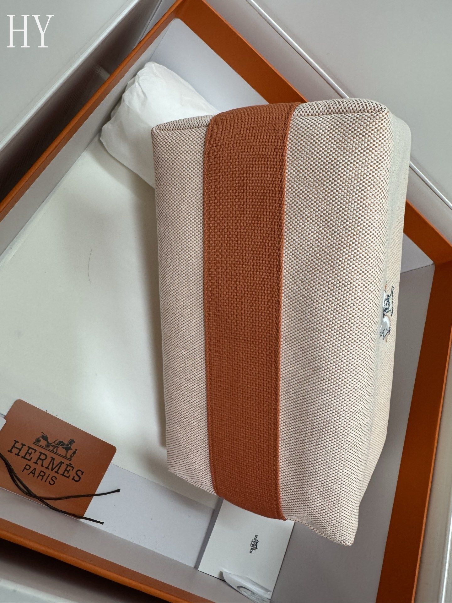 Hermès Canvas Large Bride-a-Brac Case 586054-4 Hermès Canvas Large Bride-a-Brac Case 586054-4