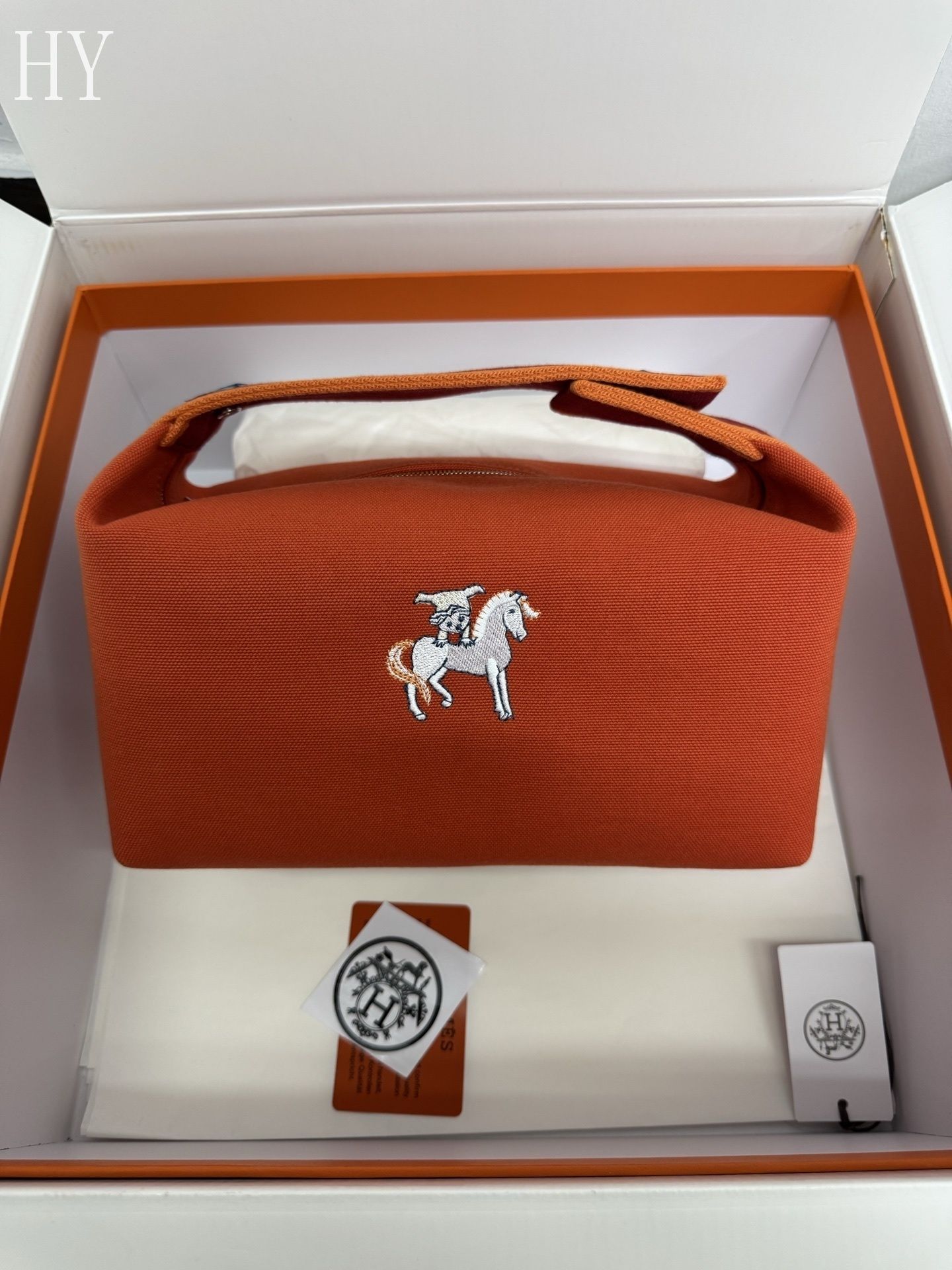 Hermès Canvas Large Bride-a-Brac Case 586054-4 Hermès Canvas Large Bride-a-Brac Case 586054-4