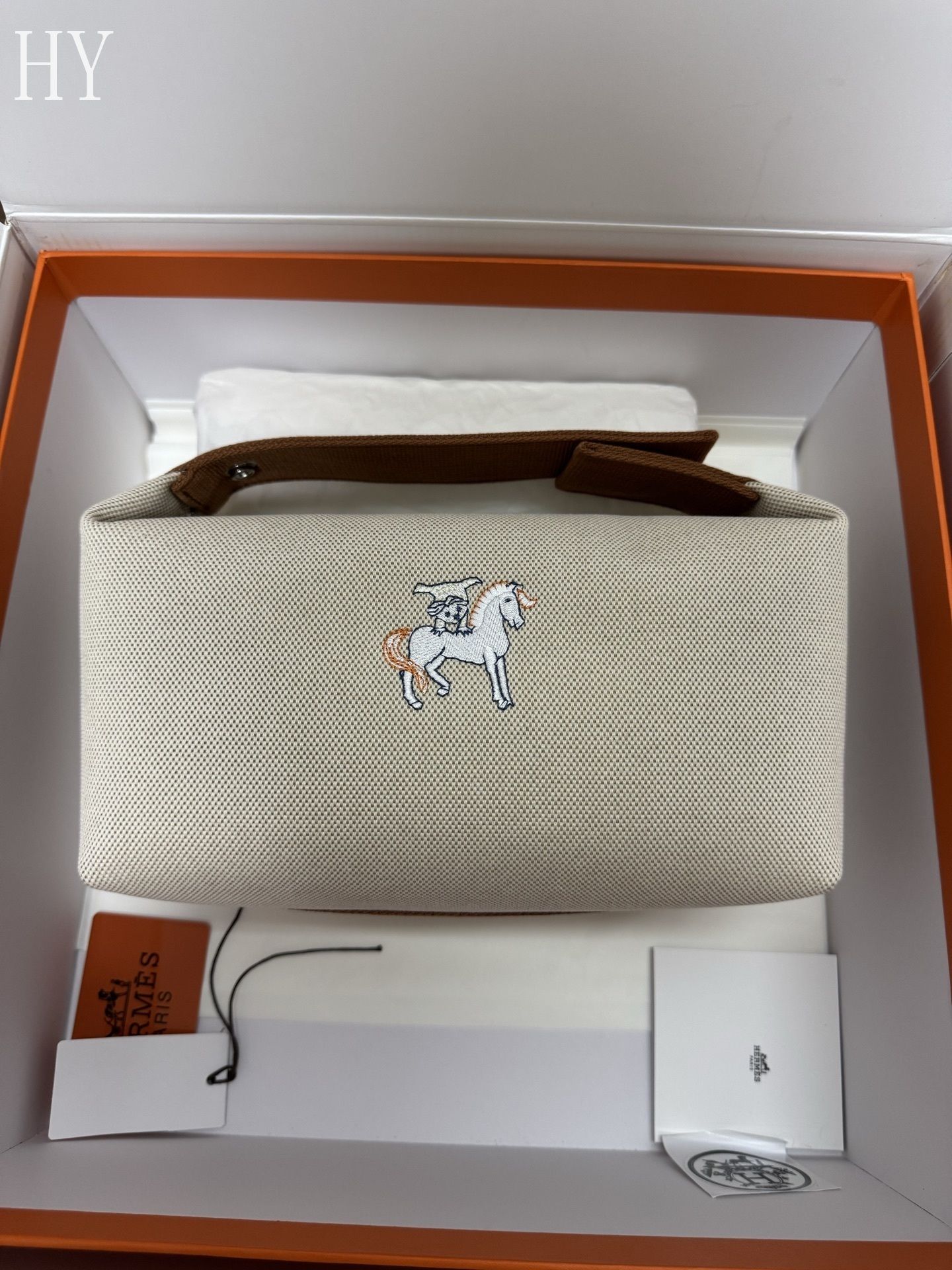 Hermès Canvas Large Bride-a-Brac Case 586054-4 Hermès Canvas Large Bride-a-Brac Case 586054-4