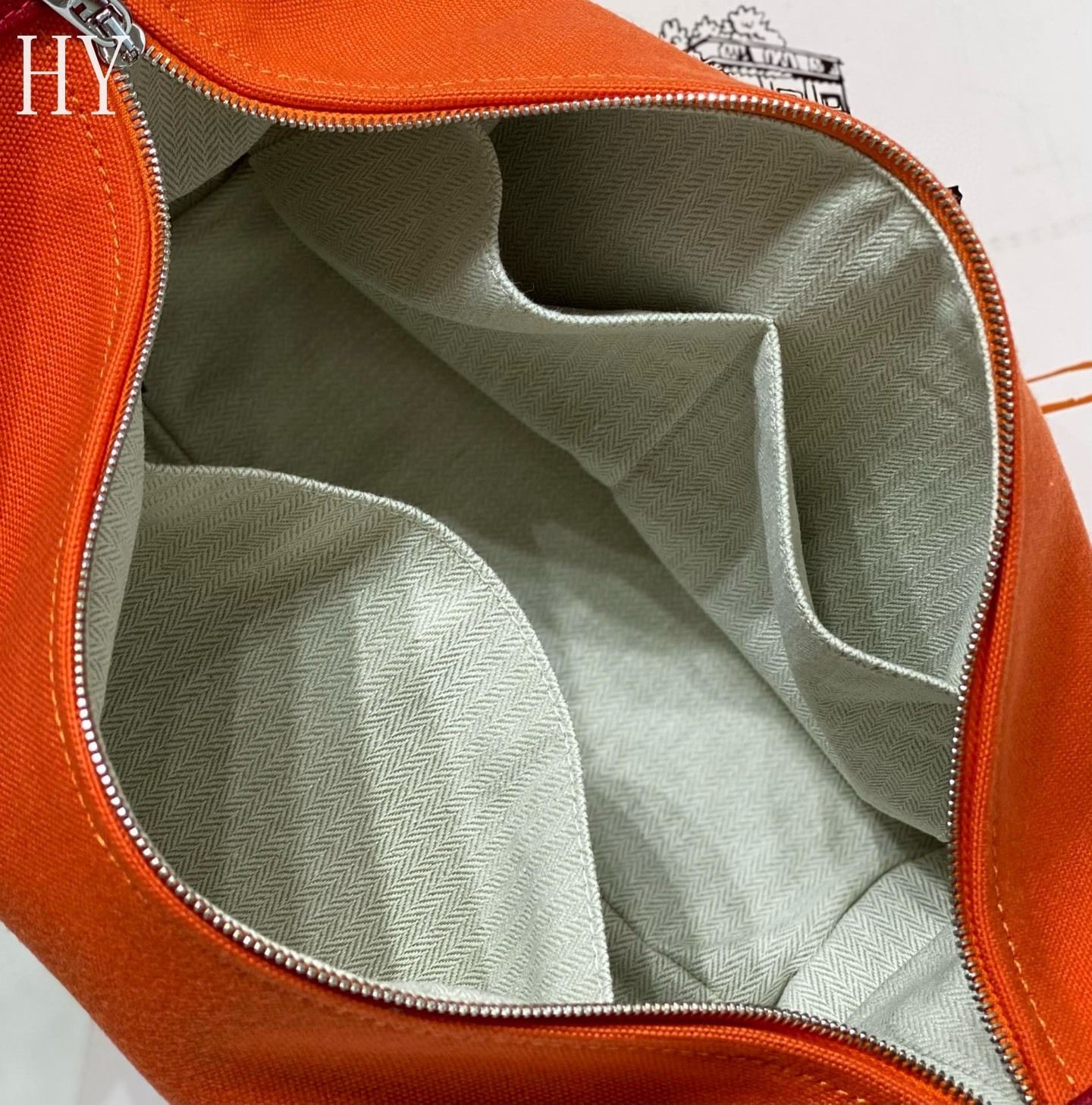 Hermès Canvas Large Bride-a-Brac Case 586054-4 Hermès Canvas Large Bride-a-Brac Case 586054-4