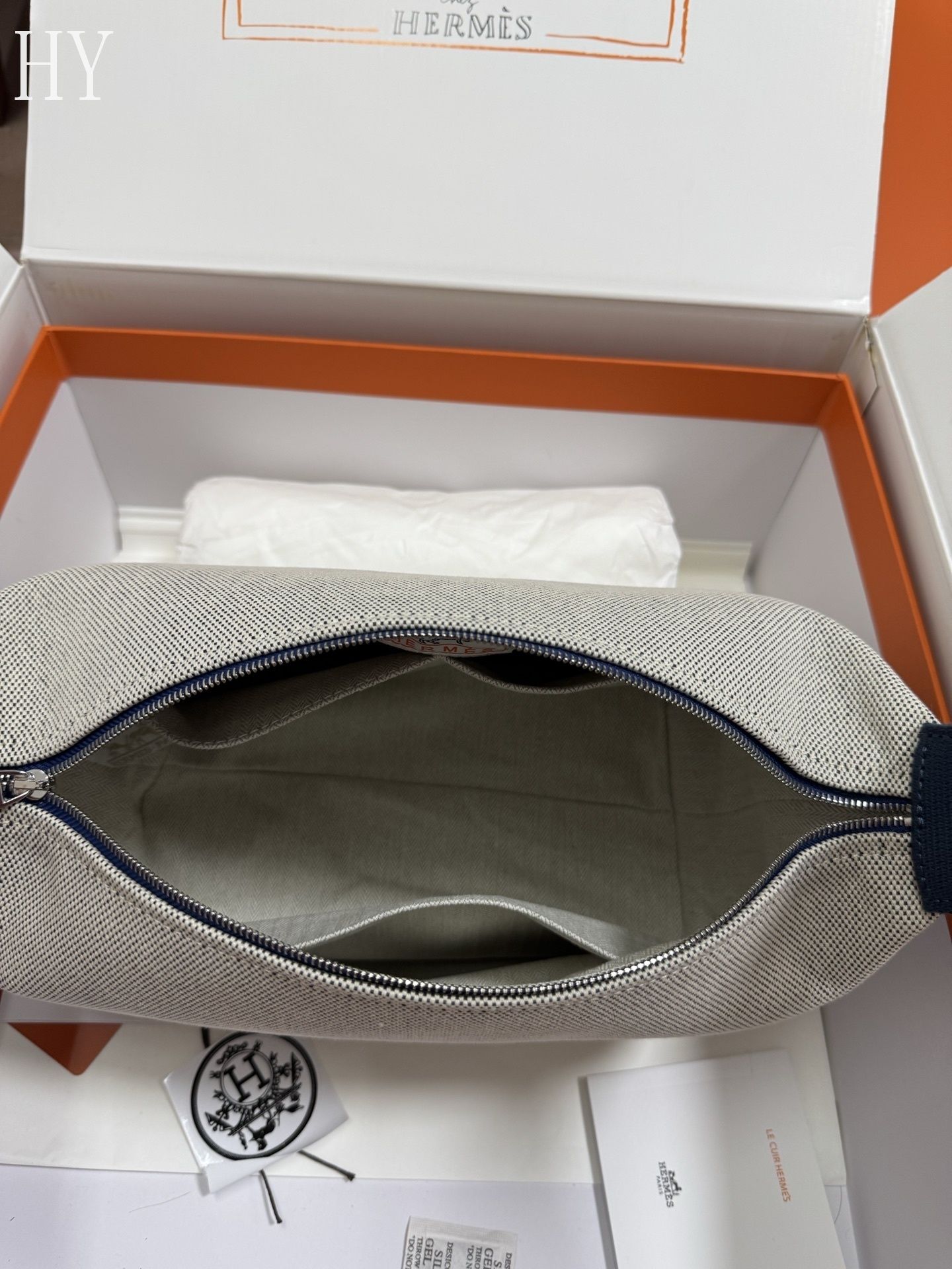 Hermès Canvas Large Bride-a-Brac Case 586054-5 Hermès Canvas Large Bride-a-Brac Case 586054-5