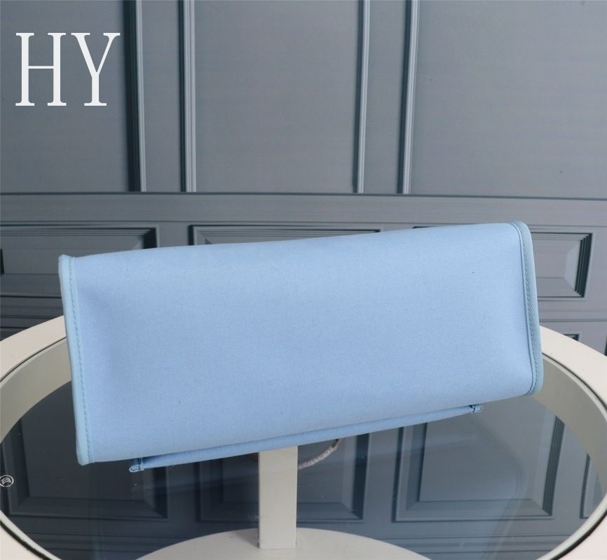 Hermes Blue Canvas and Natural Calfskin Leather Herbag Zip PM Bag 586085 Hermes Blue Canvas and Natural Calfskin Leather Herbag Zip PM Bag 586085