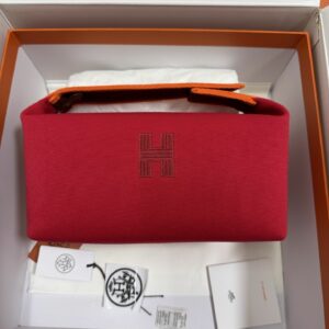Hermès Canvas Large Bride-a-Brac Case 586054-5