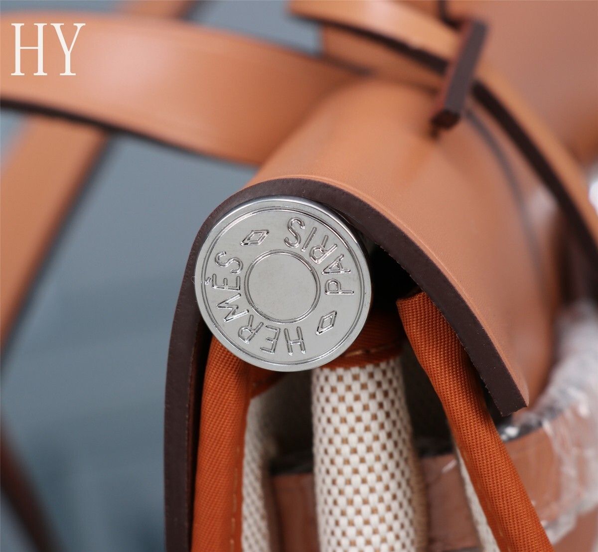 Hermes White Canvas and Natural Calfskin Leather Herbag Zip PM Bag 586085 Hermes White Canvas and Natural Calfskin Leather Herbag Zip PM Bag 586085