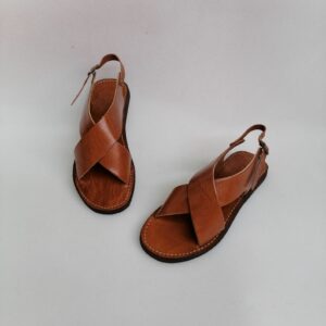 Moroccan Leather Sandals For Women, Handmade, Quality Moroccan Craftsmanship H0030