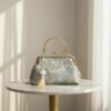 Vintage Genuine Leather Multi‑Compartment Tote Bag B012