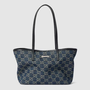 Luxe Style Fashion GG Tribeca Small Tote Bag Denim KK03850