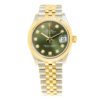 rolex datejust 31 olive green diamond dial automatic ladies steel and 18kt yellow gold jubilee watch 278273gndj 3