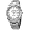 rolex datejust 41 white dial mens watch 126334wro