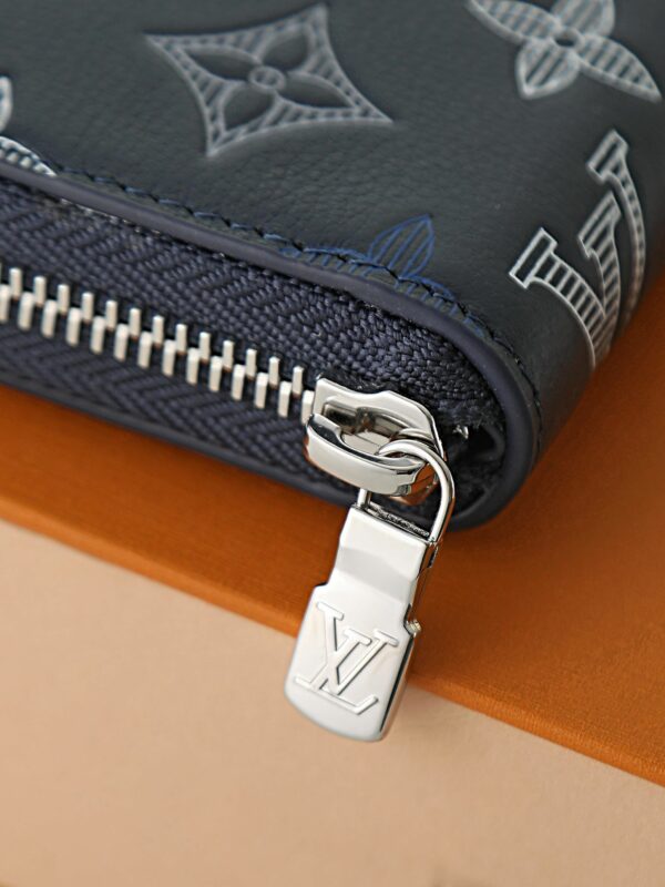 LV Zippy Wallet Monogram Shadow Navy Blue 28777 QA