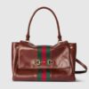 GG Paparazzo Medium Top Handle Bag Sand Suede