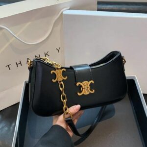 CEL Ava Triomphe Smooth Calfskin Shoulder Bag