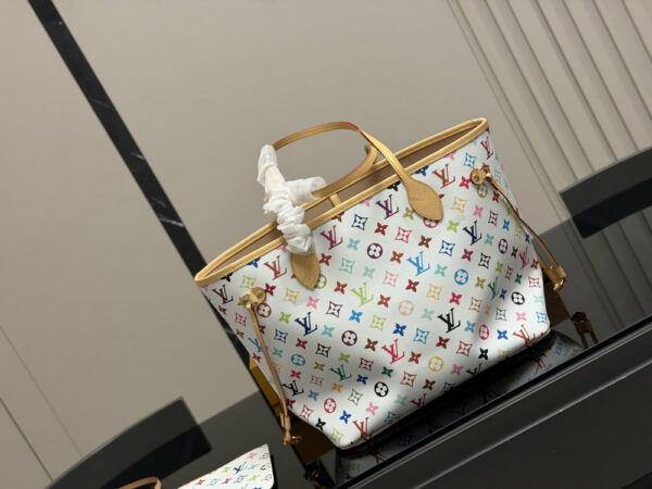 LV Murakami LV x TM Multicolor Neverfull MM L5464 TEN