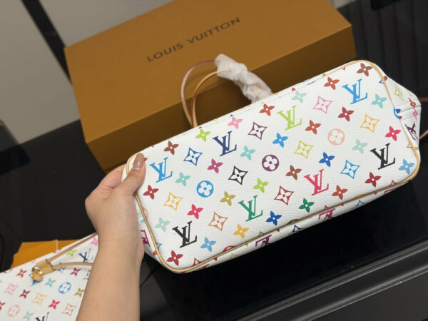 LV Murakami LV x TM Multicolor Neverfull MM L5464 TEN
