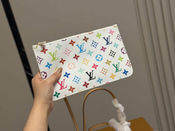 LV Murakami LV x TM Multicolor Neverfull MM L5464 TEN