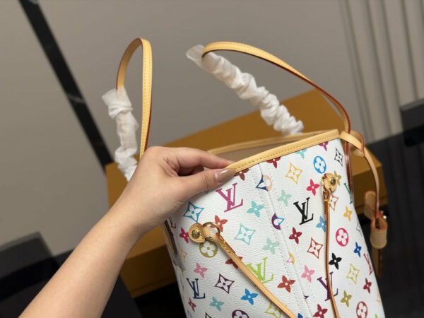 LV Murakami LV x TM Multicolor Neverfull MM L5464 TEN