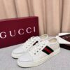 GG Ace Sneaker Beige GG Supreme Canvas with Brown Leather Trim
