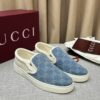 GG Slip-On Sneaker Brown GG Monogram Canvas with Brown Leather Trim